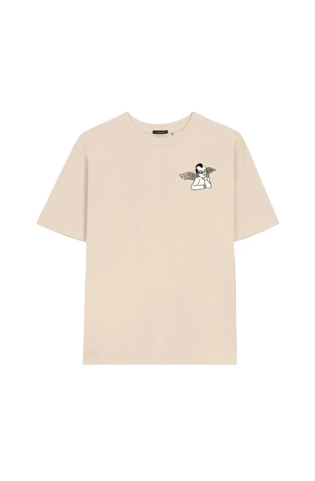 Kaotiko beige t-shirt met logo van Kaotiko