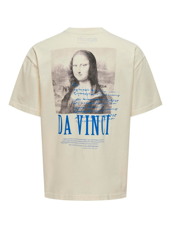 Only & Sons Vinci Backprint T-Shirt Off-White 