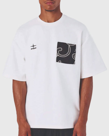 Project X Paris T shirt Bandana Wit vooraanzicht