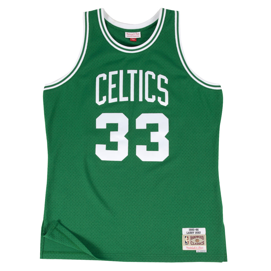 NBA-Swingman-Boston-Celtics Larry Bird -1985-86-Jersey-groen-Voorkant