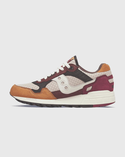 Saucony Shadow 5000 Leer Sneaker Bruin / Beige links