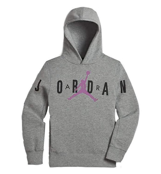 Sweat à capuche Jordan Flight Fleece Enfant Gris