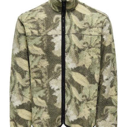 Only & Sons teddyvest kleur camouflage
