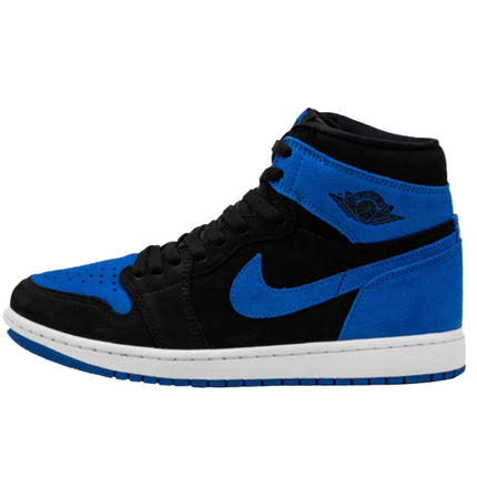 Air Jordan 1 Sneaker zwart met blauw logo