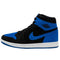 Air Jordan 1 Sneaker zwart met blauw logo