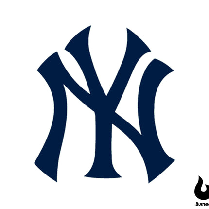 new york yankees x burned