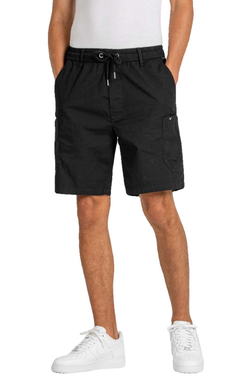 Reell-Reflex-Easy-Cargo-Short-BR-Black-Model-Front