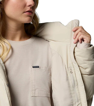 Columbia Amaze Hooded Puffer Jacket Dames Beige