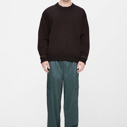 Rains Sowa Knit Crew Neck Bark / Black