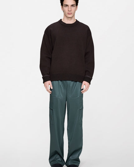 Rains Sowa Knit Crew Neck Bark / Black