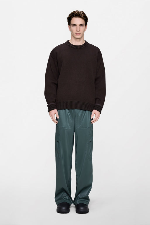 Rains Sowa Knit Crew Neck Bark / Black
