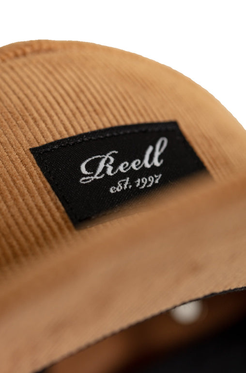 Reell-5-Panel-Cap-Copper-Brown-Front-Logo