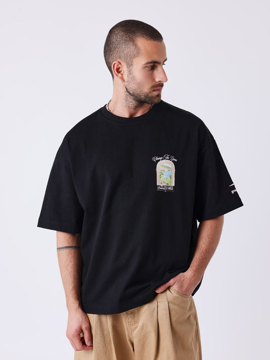 Project X Paris Dreaming of Monaco Oversized T-shirt Zwart