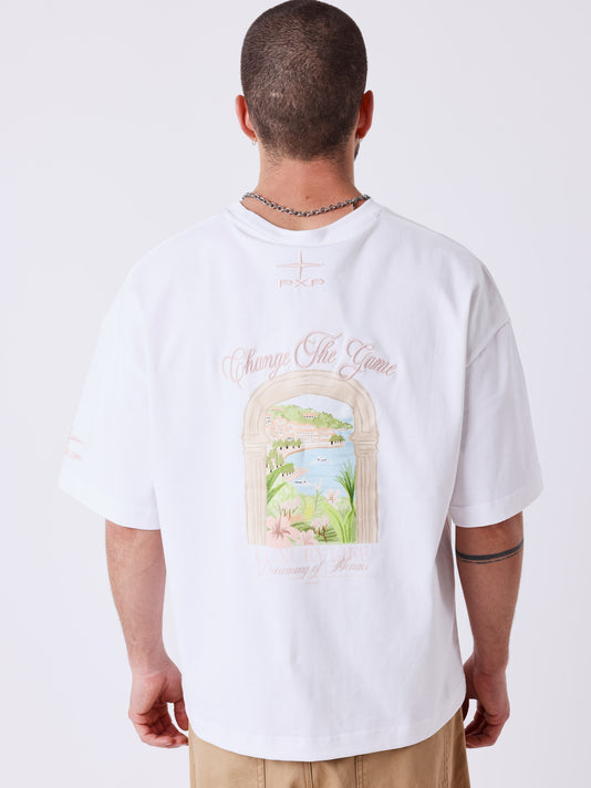 Project X Paris Dreaming of Monaco Oversized T-shirt Wit