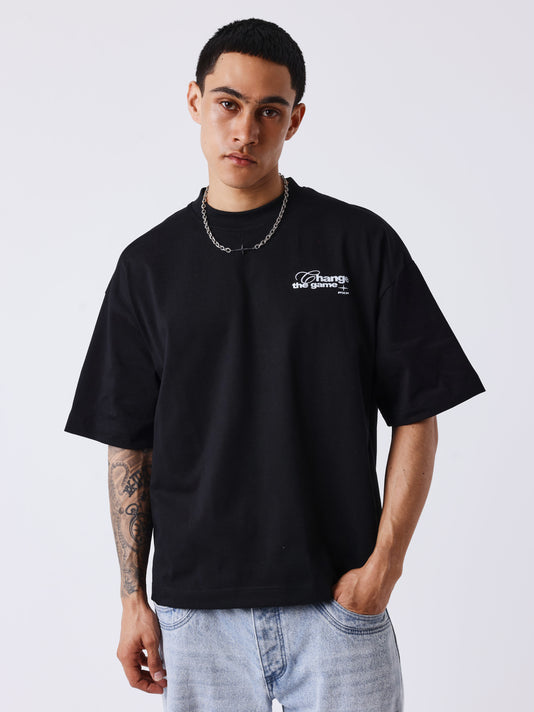 Project X Paris Champagne Oversized T-shirt Zwart