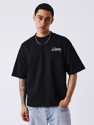Project X Paris Champagne Oversized T-shirt Zwart