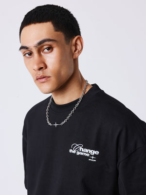 Project X Paris Champagne Oversized T-shirt Zwart