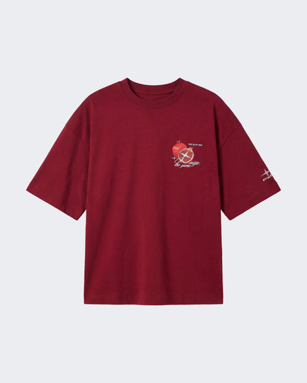 Project X Paris Pomegranate Oversized T-shirt Bordeaux