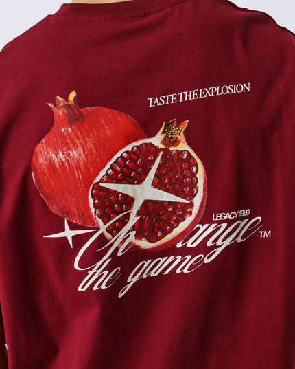 Project X Paris Pomegranate Oversized T-shirt Bordeaux