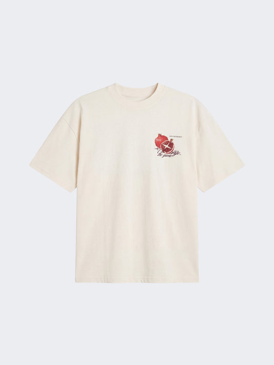 Project X Paris Pomegranate Oversized T-shirt Gebroken Wit