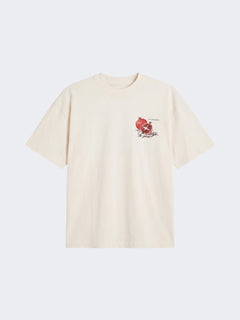 Project X Paris Pomegranate Oversized T-shirt Gebroken Wit
