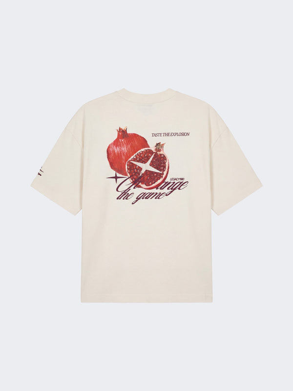 Project X Paris Pomegranate Oversized T-shirt Gebroken Wit
