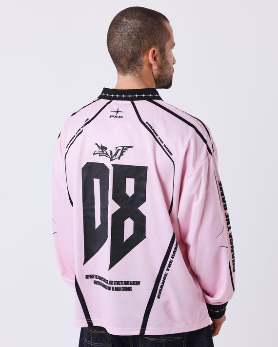 Project X Paris Moto Racer Longsleeve T-Shirt Roze
