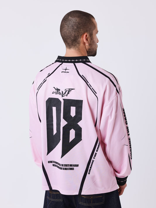 Project X Paris Moto Racer Longsleeve T-Shirt Roze