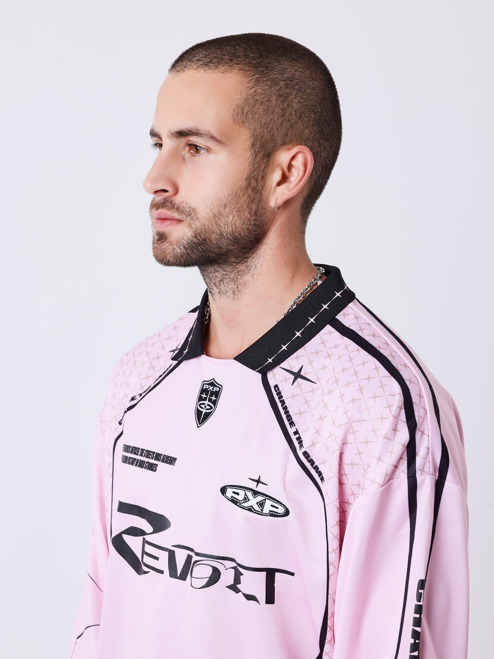 Project X Paris Moto Racer Long Sleeve T-Shirt Pink