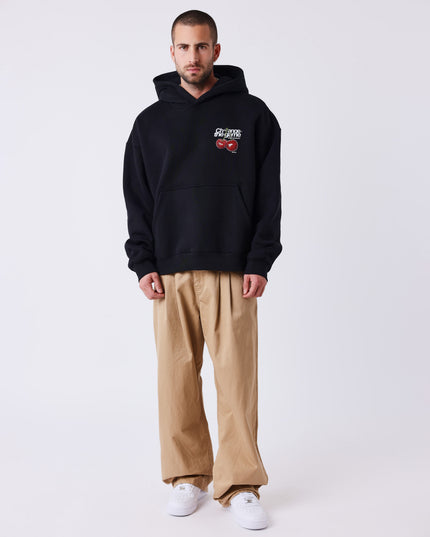 Project X Paris Cherry Oversized Hoodie Zwart