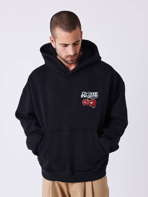 Project X Paris Cherry Oversized Hoodie Zwart
