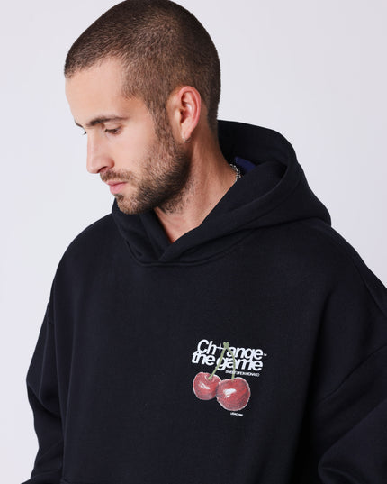 Project X Paris Cherry Oversized Hoodie Zwart