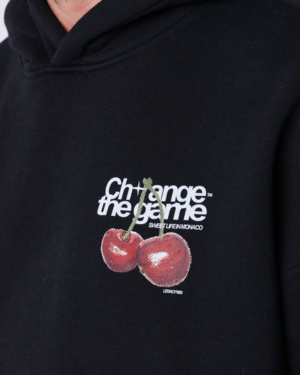 Project X Paris Cherry Oversized Hoodie Zwart