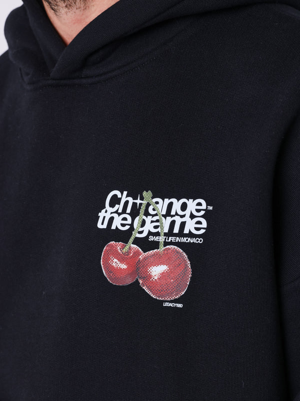 Project X Paris Cherry Oversized Hoodie Zwart
