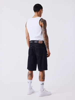 Project X Paris Double Pocket Denim Short Dunkelblau