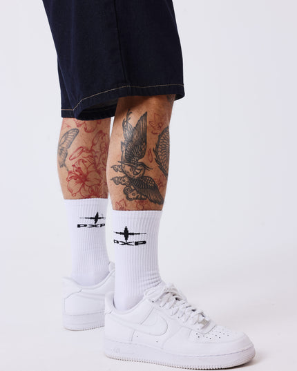 Project X Paris Double Pocket Denim Short Donkerblauw