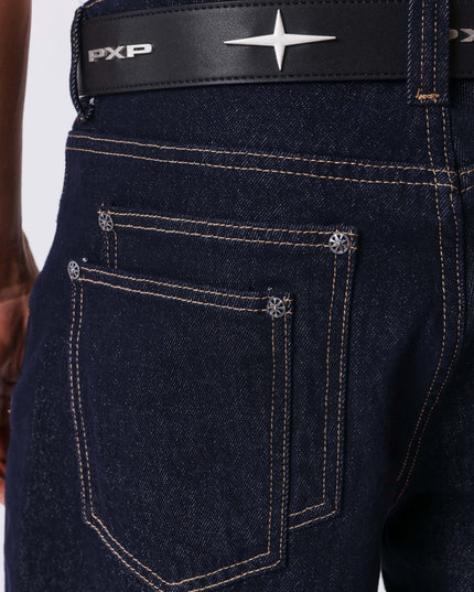 Project X Paris Double Pocket Denim Short Donkerblauw