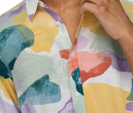 Only-&-Sons Bud-Viscose-Relaxed-Shirt-Lemonade-Close-up