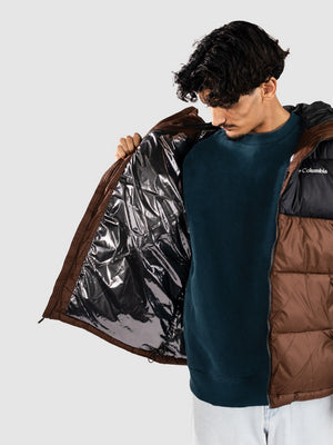 Columbia Pine Lake II Hooded Puffer Jacket Bruin Zwart