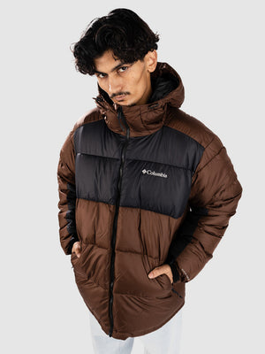 Columbia Pine Lake II Hooded Puffer Jacket Bruin Zwart