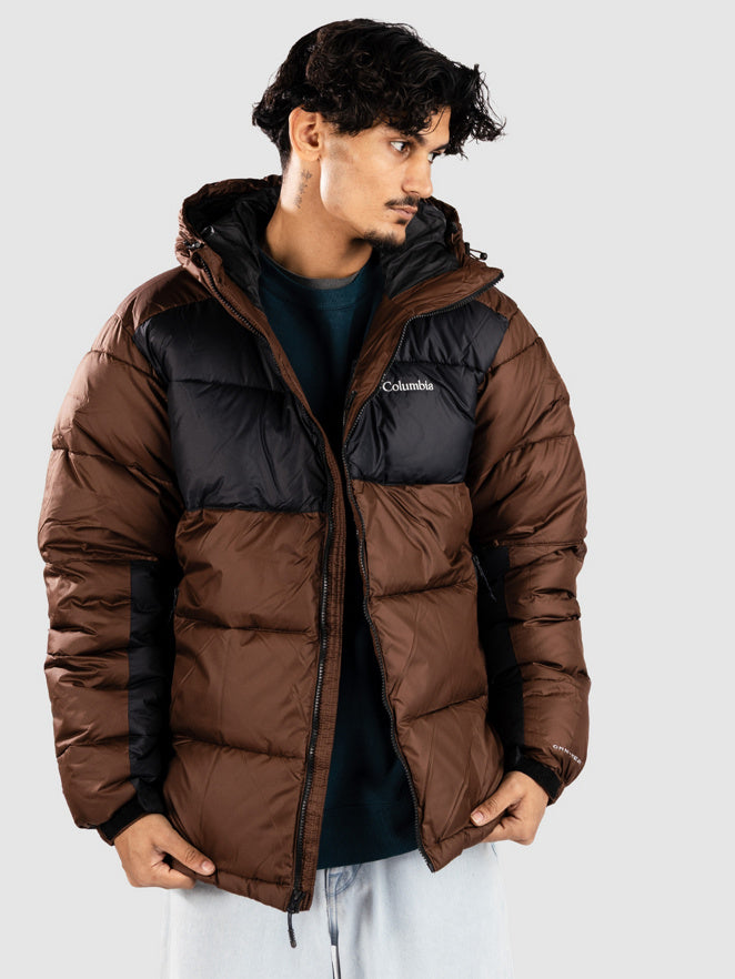 Columbia Pine Lake II Hooded Puffer Jacket Bruin Zwart