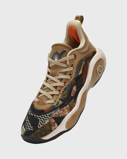 361 Degrees AG 6 Earthbound zwevende basketbalschoen opkijk op upper