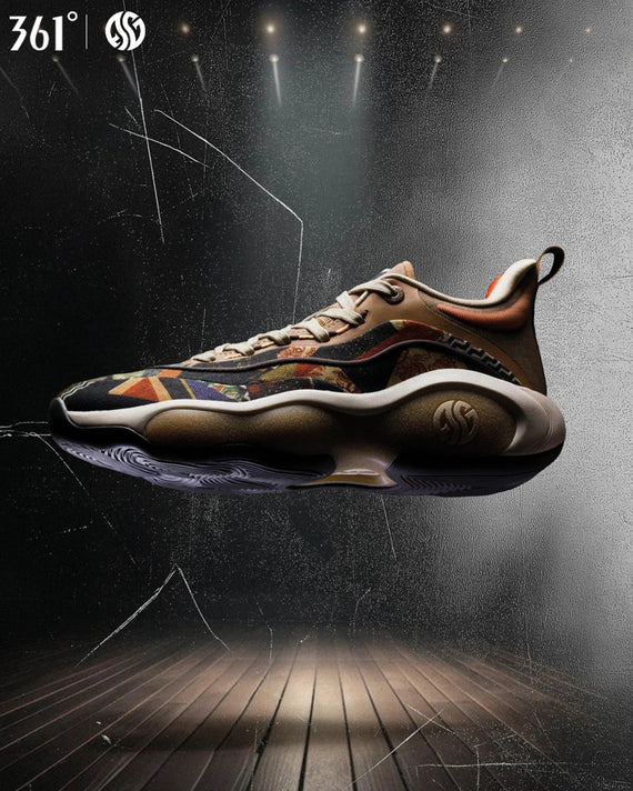 361 Degrees AG 6 Earthbound sfeerbeeld zwevende basketbalschoen