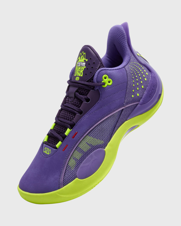 361 Degrees Team Joker Chaussures de Basket Mauve Vert