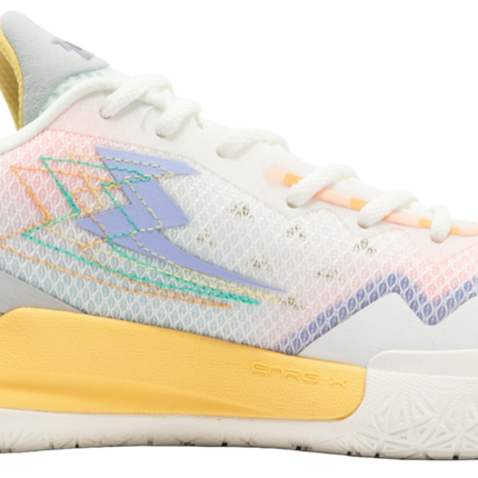 361 Degrees BIG3 5.0 - WIND RISES Basketbalschoen Wit/Geel/Grijs