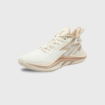 361 Light Up Basketbalschoen Beige zijaanzicht buitenkant schoen 