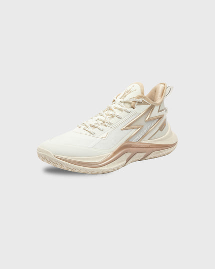 361 Light Up Basketbalschoen Beige zijaanzicht buitenkant schoen 