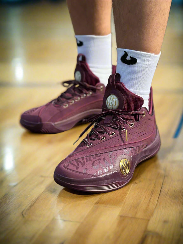 361 Degrees AG Zen VI Premium Basketball Shoe Wine