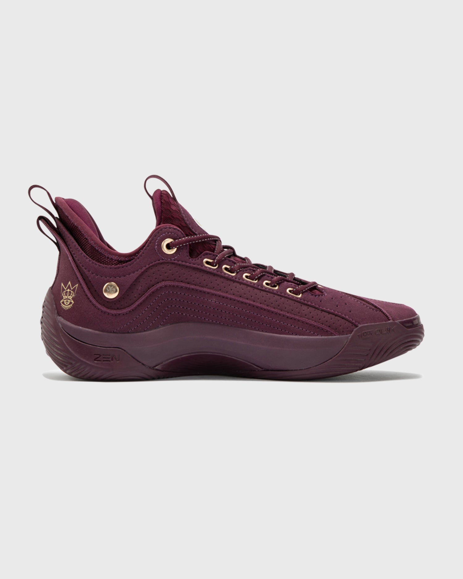 361 Degrees AG Zen VI Premium Basketball Shoe Wine – Burned