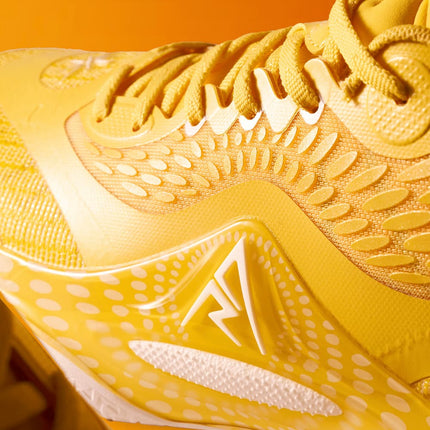 Rigorer AR2 Basketbalschoen Sunrise Detail logo zijaanzicht paar schoenen schoenen